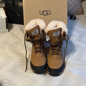 UGG Brown and Black Winter Boots